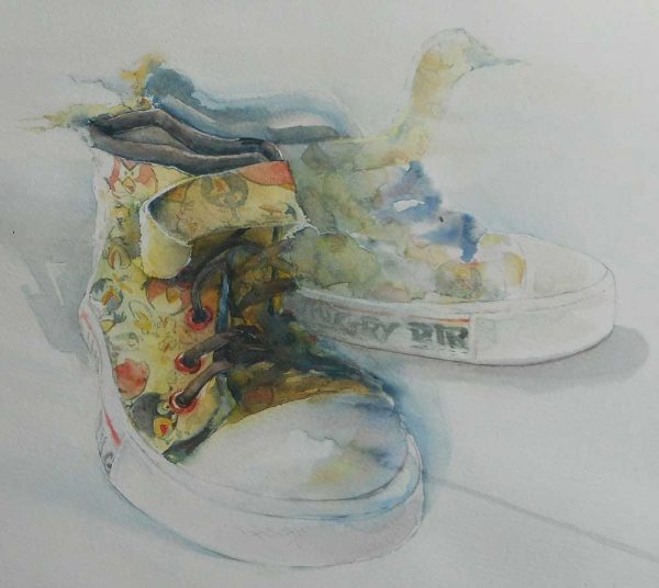 Most Loved Shoes - Still Life Watercolour Painting
