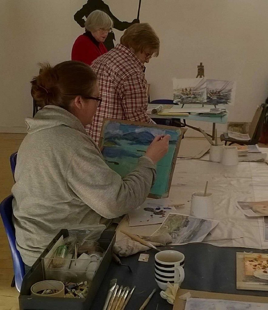 Just the colour I want....... Monday Morning, Mixed Level Adult Art Course, Maynooth, Co. Kildare