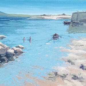 Swimming On The Incoming Tide, Ervallagh - 40cm (h) x 50cm (w)