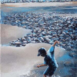 Happy Wanderings on Sunny Days, Lahinch - Beach Painting