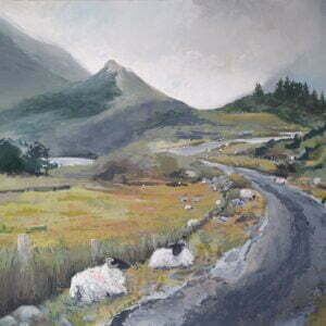 Little Roads Where Bog Cotton Grows, Kylemore - 18'' (h) x 22'' (w)