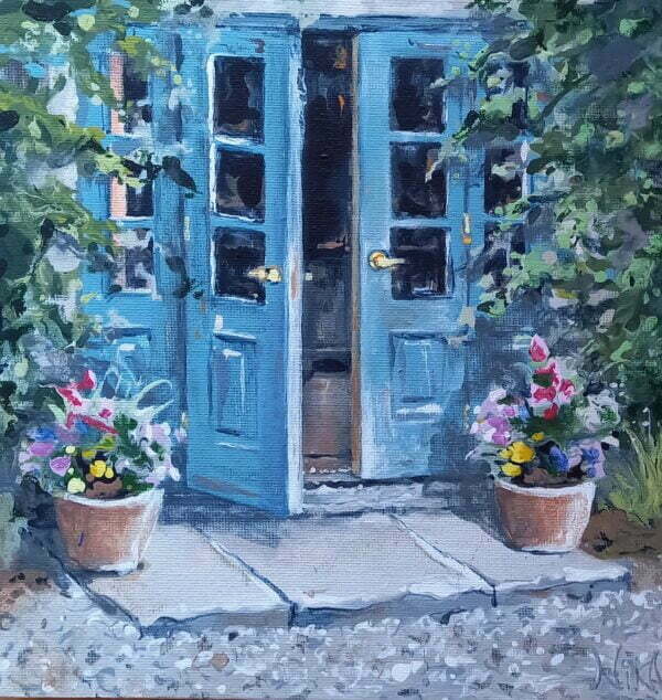 Welcoming Friends, Burtown House - 8'' (h) x 8'' (w)