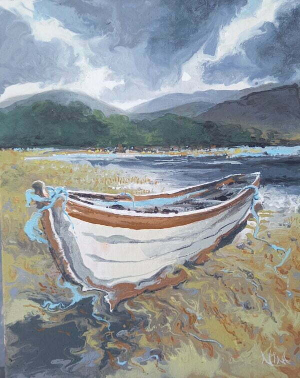Tethered Along The Waters Edge - 25cm (h) x 20cm (w)