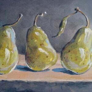 Three Happy Pears - 5'' (h) x 7'' (w)