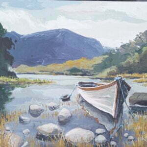 Moored For The Afternoon - Landscape Painting