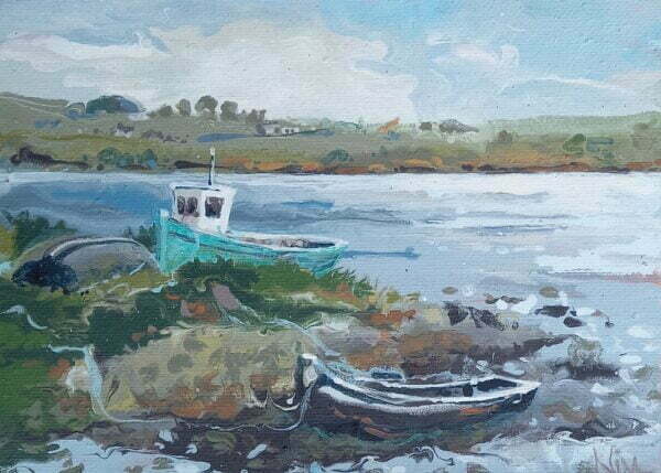 Waiting For The Tide - 5'' (h) x 7'' (w)