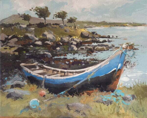 Until The Wind Grows Calm & We Head Out Again - Landscape Painting
