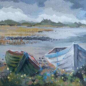 Hear The Curlews From The Opposite Shore - Landscape Painting