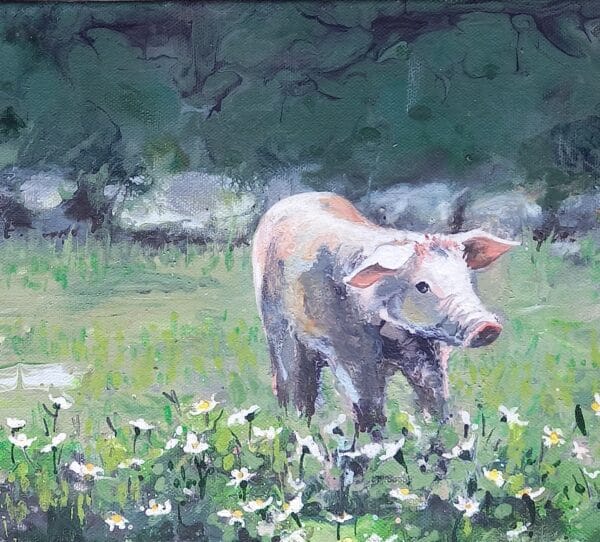 The Curious Forager - Landscape Painting
