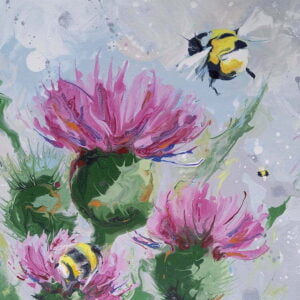 The Nectar Gatherers - Floral Painting