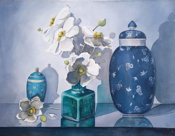Standing In Sunlight - Still Life Watercolour Painting