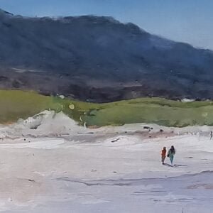 Heading Back, Beach Walks On A Sunny Day Gurteen - Landscape Painting