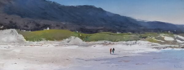 Heading Back, Beach Walks On A Sunny Day Gurteen - Landscape Painting