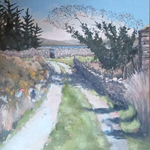 Monastery Harbour Road - Square Greeting Card - A17