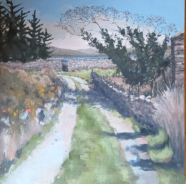 Monastery Harbour Road - Square Greeting Card - A17