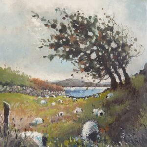 Bend With The Wind That Blows - Square Greeting Card - A19