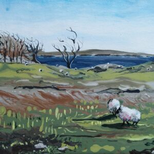 Wind Sculpted Trees - Square Greeting Card - A24b