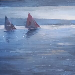 Catching The Wind - Rectangular Greeting Card - B9ad