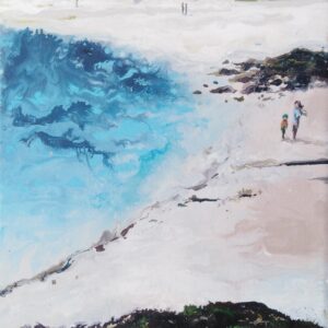 Wind Kissed Day, Gurteen, Roundstone - Rectangular Greeting Card - C2