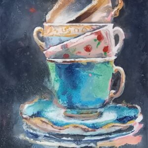 Rectangular Card - China Teacups - C9