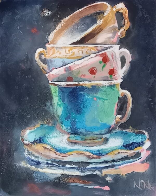 Rectangular Card - China Teacups - C9