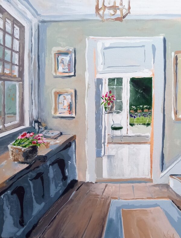 Tulips Gathered From The Garden - Interior Painting