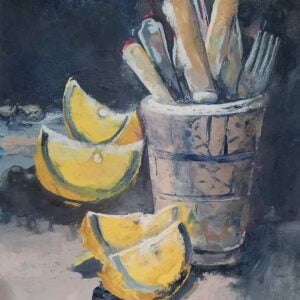 Lemon Slices - Still Life Painting