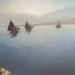 Whispering Winds On Regatta Day - Seascape Painting