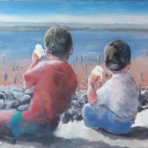 The Best Seats In Lahinch - Figurative / Beach Painting