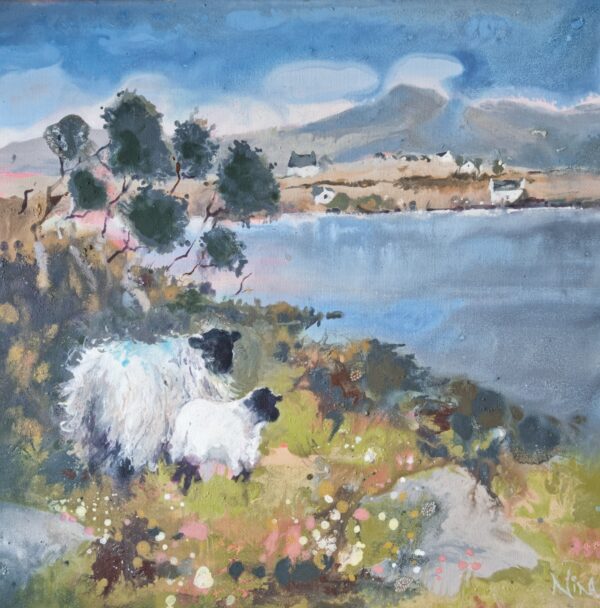 Enjoying The Sweet Spring Air - Landscape Painting
