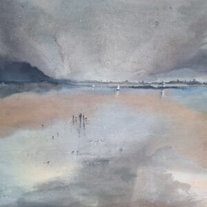 Cloudburst - Landscape Beach Painting