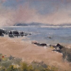 The Blue Boathouse - Landscape Painting