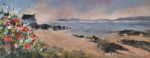 The Blue Boathouse - Landscape Painting