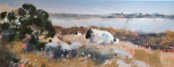 New Beginnings - Landscape Sheep Painting