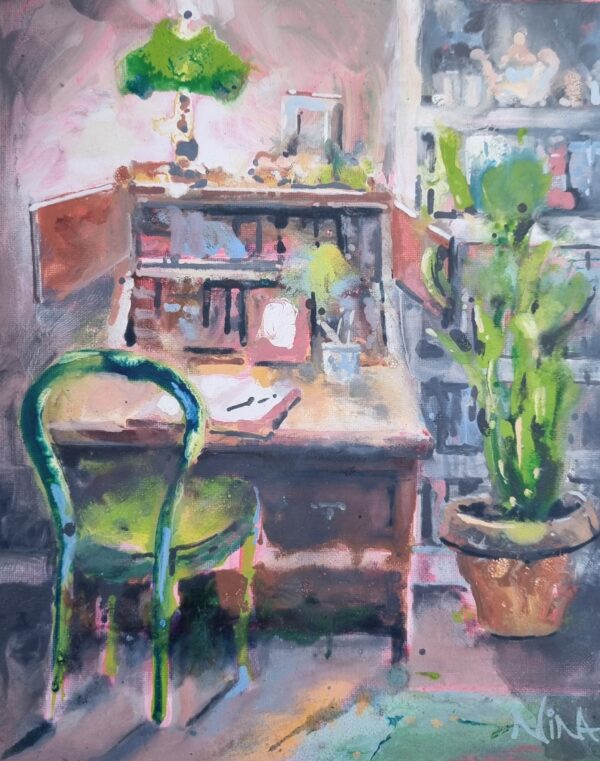 Margins Filled With Her Thoughts - Interior Painting