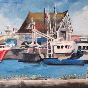 Sunday Boats, Howth Pier - Harbour Painting