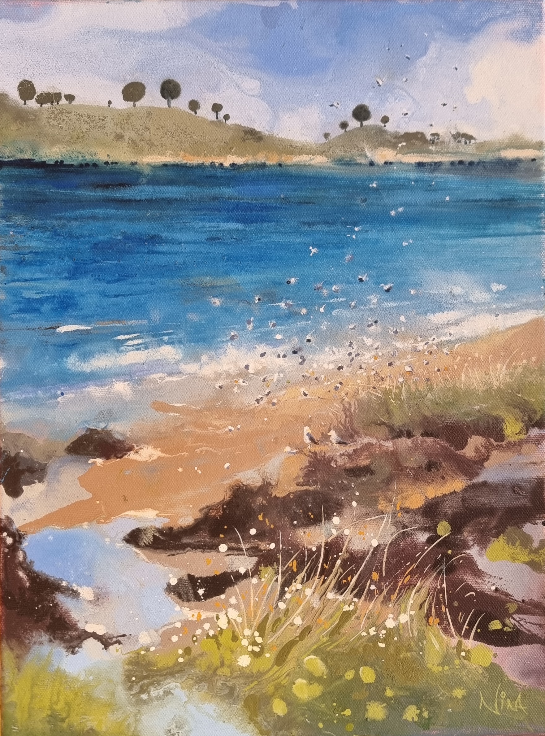 Whispers Along The Shore - Landscape Painting