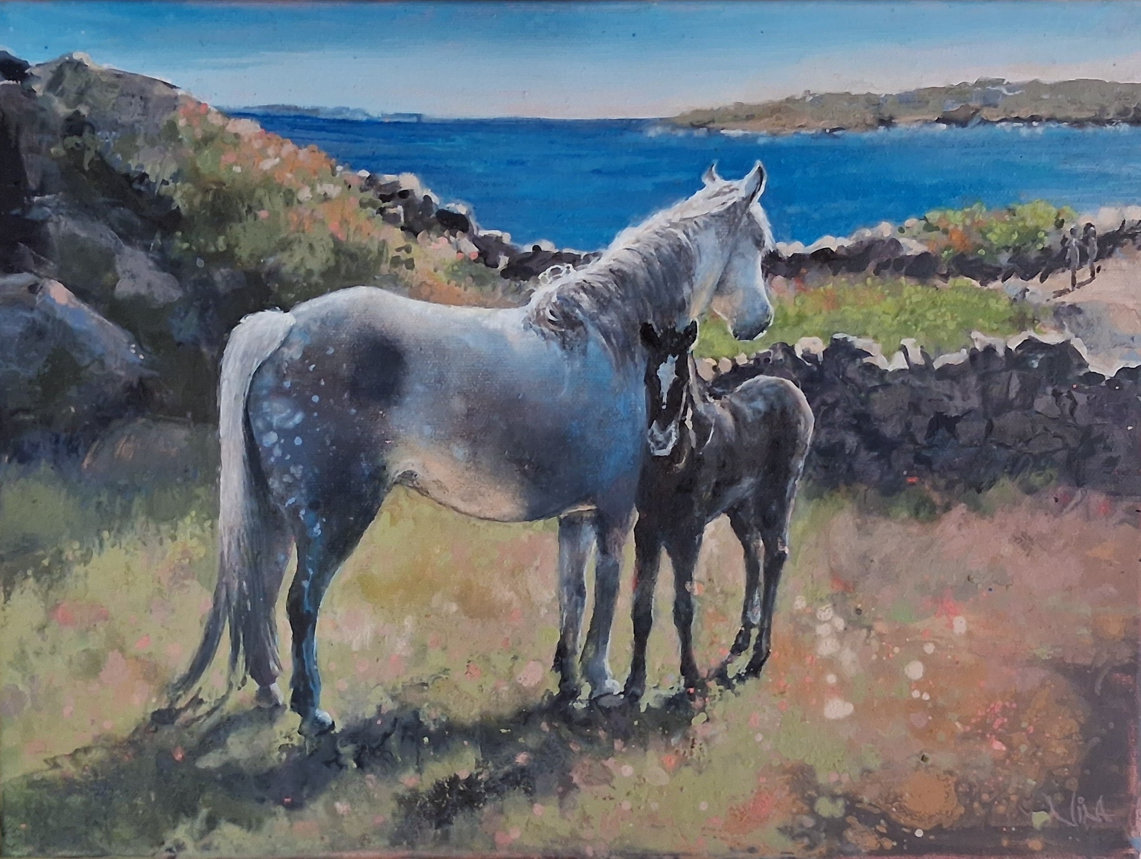 Safe Beside Her - Connemara Mare & Foal