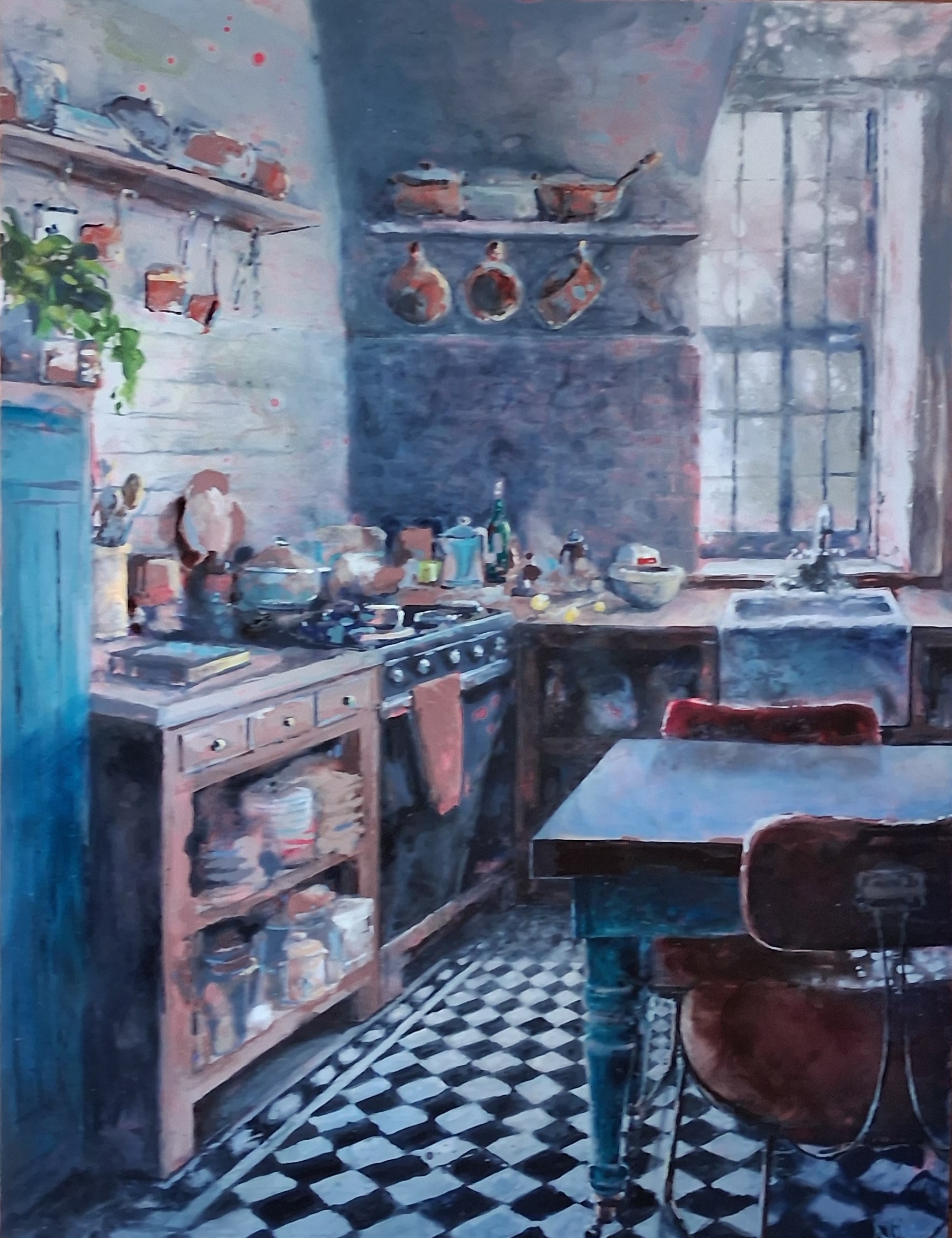 The Downstairs Kitchen - Interior Painting